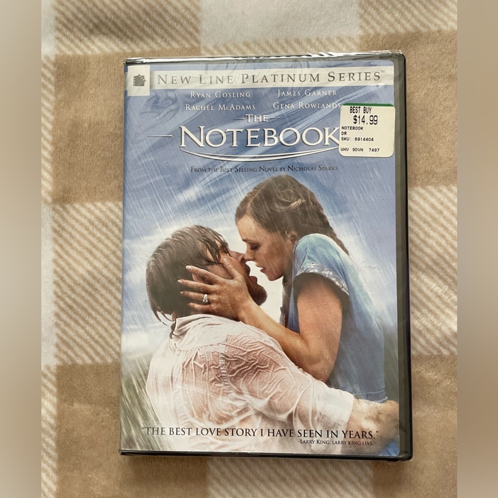 NEW UNOPENED The Notebook DVD - Romantic Drama (Blue, White)